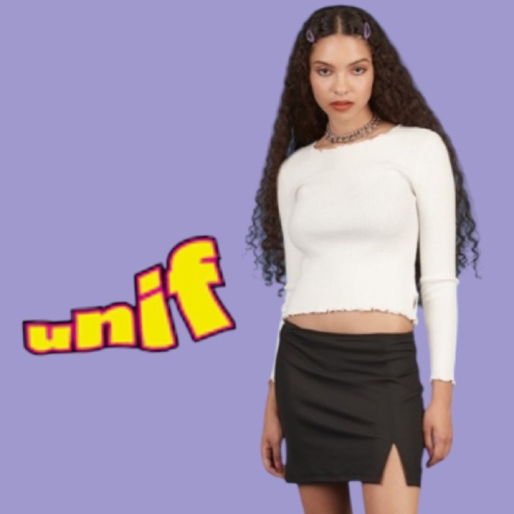 Deadstock UNIF Scallop Knit Crop Lonng Sleeves
